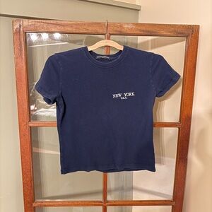 Brandy Melville Navy Crop Top